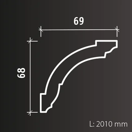 Карниз Европласт 1.50.101 (2000x68x69_мм) фото 17
