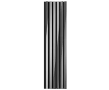 Комплект акуст.панелей, черный войлок, 1200х300х19мм, рейки ЭКОПОЛИМЕР, хром/2шт.