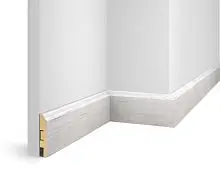 Плинтус WP07 МДФ экошпон дуб Эффект светло-серый 80x16x2400 мм