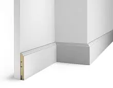 Плинтус МДФ Cosca Decor AP77 белый, 100x16x2400 мм