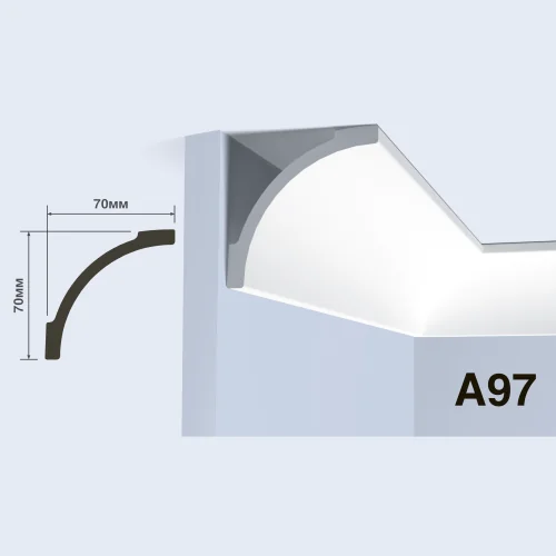 Карниз HiWood A97 (2000x70x70 мм)