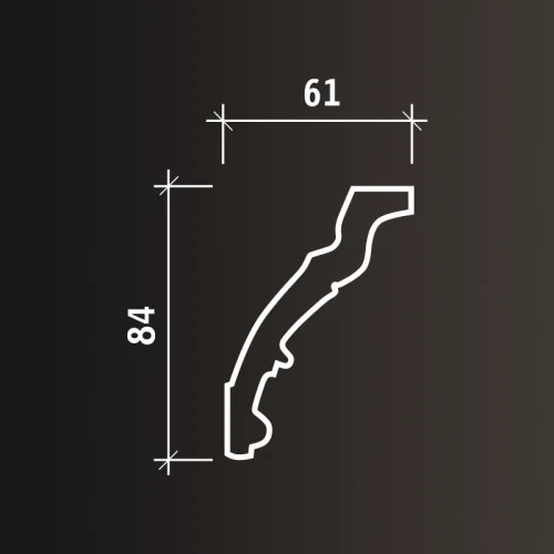 Карниз Европласт 1.50.162 (2000x84x61_мм) фото 4