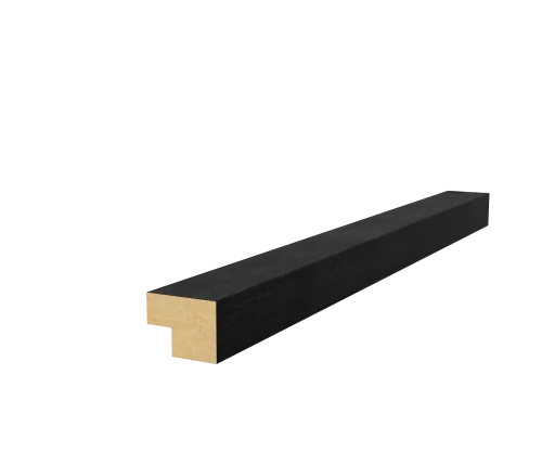 Торцевая рейка 25х19х2750мм, МДФ, дуб графит
