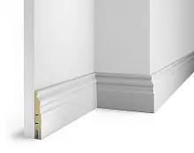 Плинтус МДФ Cosca Decor AP18 белый, 102x16x2400 мм
