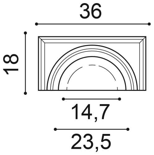 Полуколонна Orac Decor K1121 (360x300x180_мм) фото 4