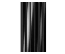 Комплект акуст.панелей, черный войлок, 600х300х19мм, рейки ЭКОПОЛИМЕР, черное зеркало/2шт.