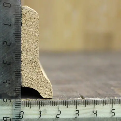 Плинтус массив дуба вертикальный евро 50х17 мм фото 2