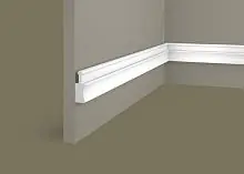 Заглушка Cosca Decor ZL008, 50х18, 2800 мм, левая, для рейки RX008, Экополимер