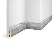 Плинтус WP07 МДФ экошпон дуб Рейн 80x16x2400 мм