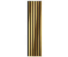 Комплект акустических панелей, черный войлок, 1200х300х19мм, рейки ЭКОПОЛИМЕР, желтое золото/2шт.