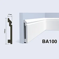 Плинтус  HiWood BA100 (2000x100x17 мм)