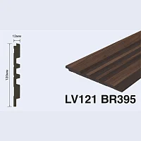 Декоративная панель HiWood LV121 BR395 (2700x120x12 мм)