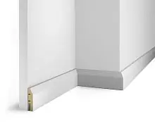 Плинтус МДФ Cosca Decor AP04 белый, 60x16x2400 мм