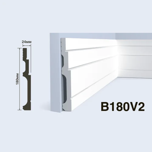 Плинтус  HiWood B180V2 (2000x180x24 мм)