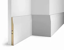 Плинтус МДФ Cosca Decor AP25 белый, 184x16x2400 мм