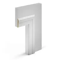 Наличник МДФ Cosca Decor AN01 белый, 90x16x2400 мм