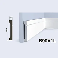 Плинтус  HiWood B90V1L (2000x90x14 мм)