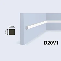 Молдинг HiWood D20V1 (2000x20x20 мм)