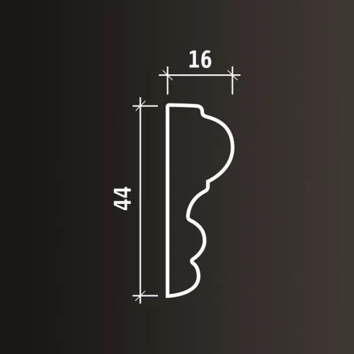 Молдинг Европласт 1.51.400 (2000x44x16_мм) фото 3