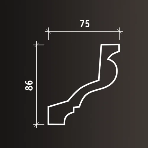 Карниз Европласт 1.50.129 (2000x86x75_мм) фото 5