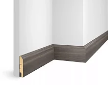 Плинтус МДФ Cosca Decor ЕP02 NanoFlex, Дуб Деревенский, 80x16x2400 мм