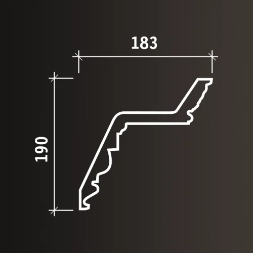 Карниз Европласт 1.50.137 (2000x190x183_мм) фото 4