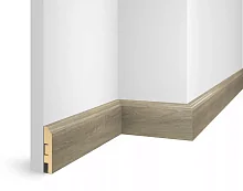 Плинтус МДФ Cosca Decor ЕP02 NanoFlex, Дуб Сахара, 80x16x2400 мм