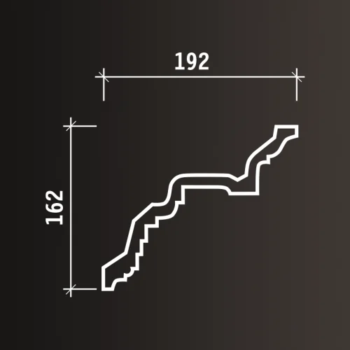 Карниз Европласт 1.50.110 (2000x169x189_мм) фото 5