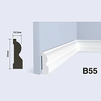 Плинтус  HiWood B55 (2000x55x18,5 мм)