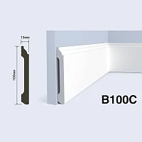 Плинтус  HiWood B100C (2000x100x13 мм)
