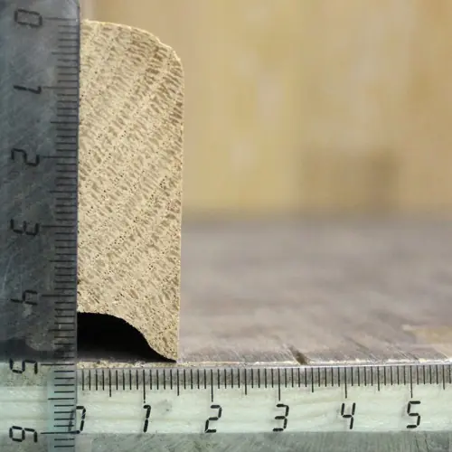 Плинтус массив дуба прямой  50х15 мм фото 2