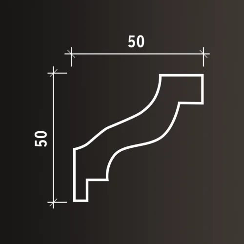 Карниз Европласт 1.50.103 (2000x50x50_мм) фото 14