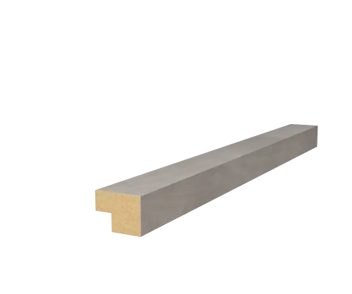 Торцевая рейка 25х19х2750мм, МДФ, ясень кристалл