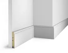 Плинтус МДФ Cosca Decor AP76 белый, 100x16x2400 мм