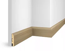 Плинтус МДФ Cosca Decor ЕP02 NanoFlex, Дуб Беленый, 80x16x2400 мм