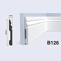 Плинтус  HiWood B126 (2000x126x16 мм)