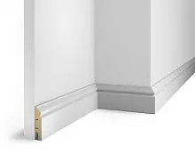 Плинтус МДФ Cosca Decor AP05 белый, 70x16x2400 мм