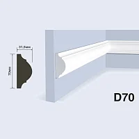 Молдинг HiWood D70 (2000x70x31,5 мм)