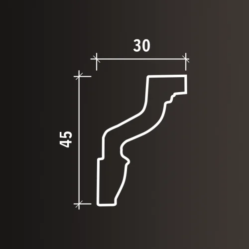 Карниз Европласт 1.50.171 (2000x45x30_мм) фото 4