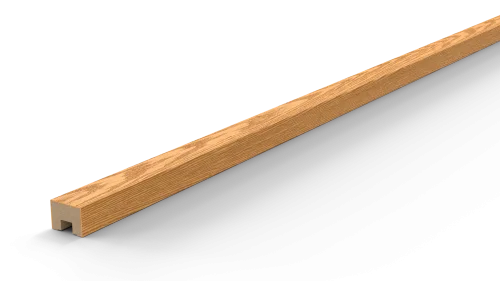 Интерьерная рейка шпон дуба 30х40 без покрытия (стена/потолок)