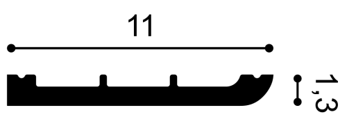 Плинтус Orac Decor SX184F (2000x110x13_мм) фото 2