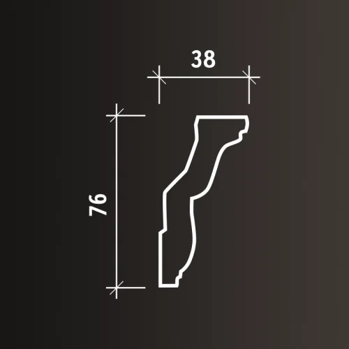 Карниз Европласт 1.50.112 (2000x76x38_мм) фото 8