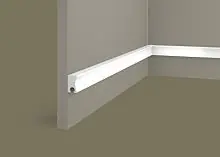 Заглушка Cosca Decor ZP008, 30х18, 2800 мм, правая, для рейки RX008, Экополимер