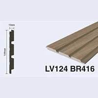 Декоративная панель HiWood LV124 BR416 (2700x120x12 мм)