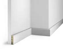 Плинтус МДФ Cosca Decor AP02 белый, 60x16x2400 мм