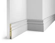 Плинтус МДФ Cosca Decor AP14 белый, 115x16x2400 мм