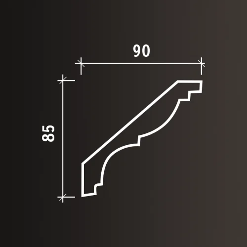 Карниз Европласт 1.50.161 (2000x91x82_мм) фото 7