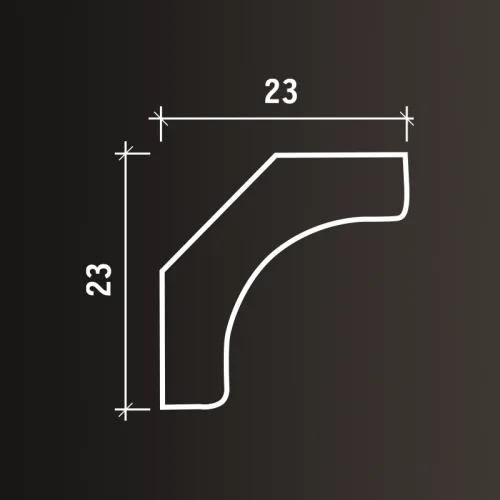 Карниз Европласт 1.50.154 (2000x23x23_мм) фото 4