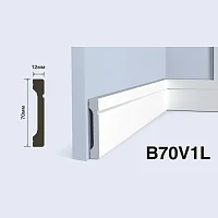 Плинтус  HiWood B70V1L (2000x70x12 мм)