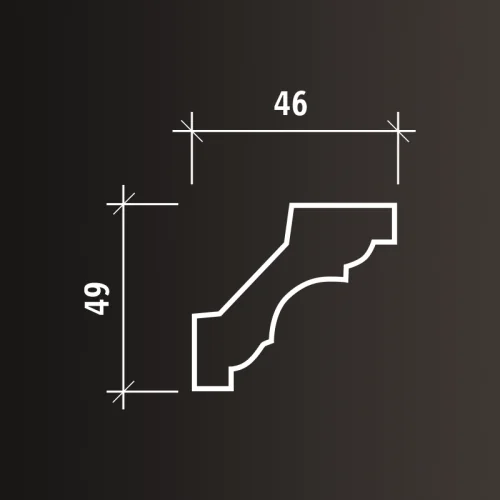 Карниз Европласт 1.50.115 (2000x49x46_мм) фото 5